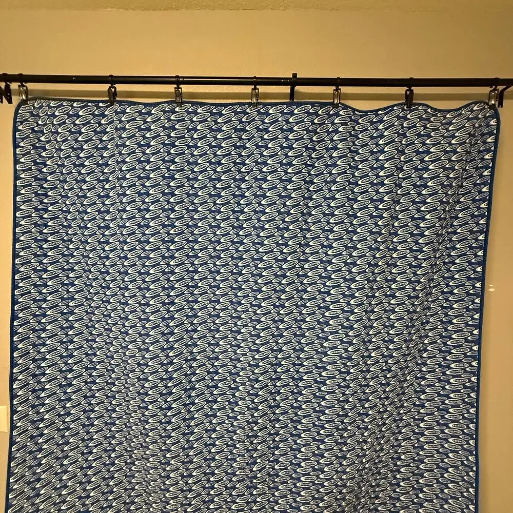 Vts 80s blue Pepsi logo throw blanket - picnic quilt bedspread 72 x 72